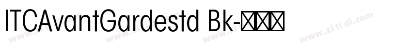 ITCAvantGardestd Bk字体转换